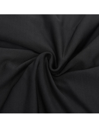 Fodera Elasticizzata per Divano 2 Posti Jersey Poliestere Nero