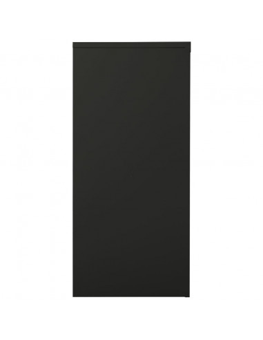 Armadio con Ante Scorrevoli Antracite 90x40x90 cm in Acciaio