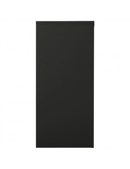 Armadio con Ante Scorrevoli Antracite 90x40x90 cm in Acciaio