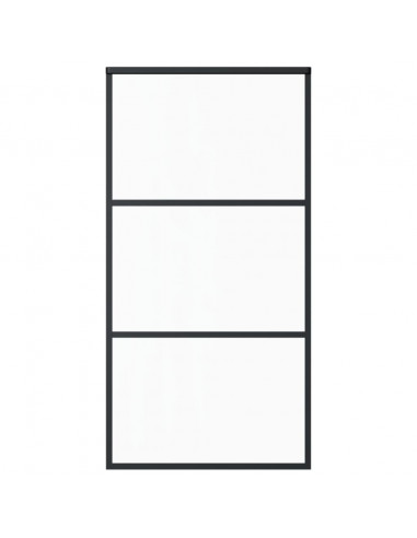 Porta Scorrevole e Kit Montaggio Vetro ESG Alluminio 102x205cm