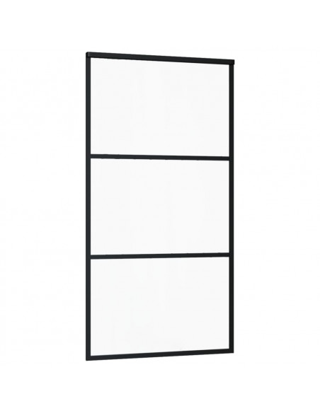 Porta Scorrevole e Kit Montaggio Vetro ESG Alluminio 102x205cm
