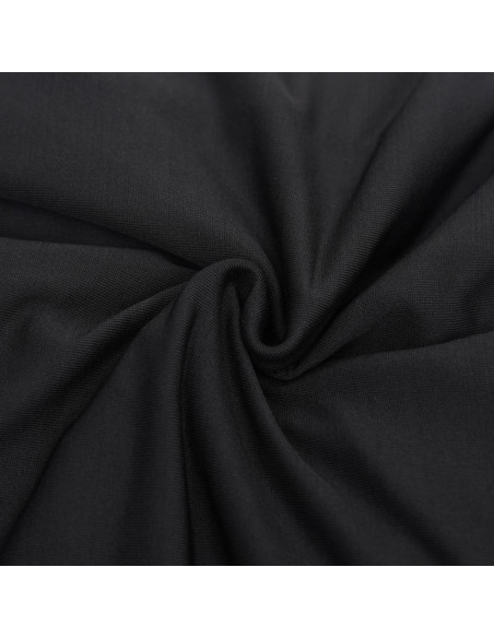 Fodera Elasticizzata per Divano 3 Posti Jersey Poliestere Nero