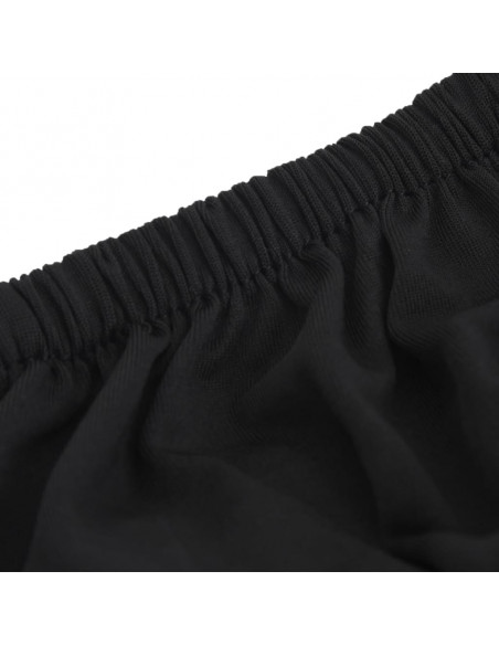 Fodera Elasticizzata per Divano 3 Posti Jersey Poliestere Nero