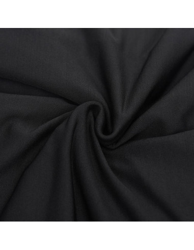 Fodera Elasticizzata per Divano 4 Posti Jersey Poliestere Nero