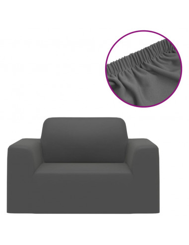 Fodera Elasticizzata per Divano Jersey di Poliestere Antracite
