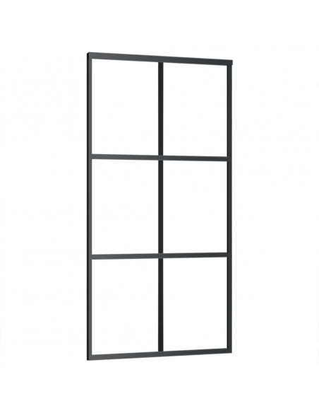 Porta Scorrevole e Kit Montaggio Vetro ESG Alluminio 102x205cm