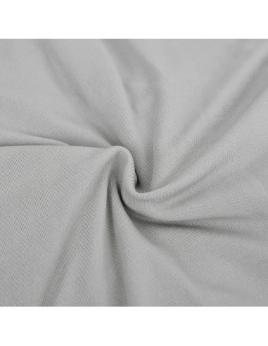 Fodera Elasticizzata Divano 3 Posti in Jersey Poliestere Grigio