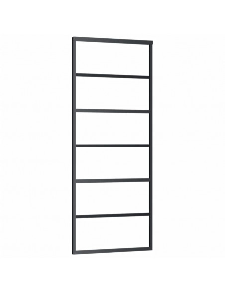 Porta Scorrevole con Kit Montaggio Vetro ESG Alluminio 76x205cm