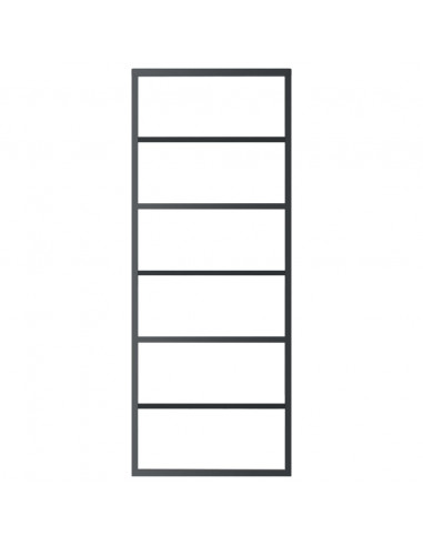 Porta Scorrevole con Kit Montaggio Vetro ESG Alluminio 76x205cm