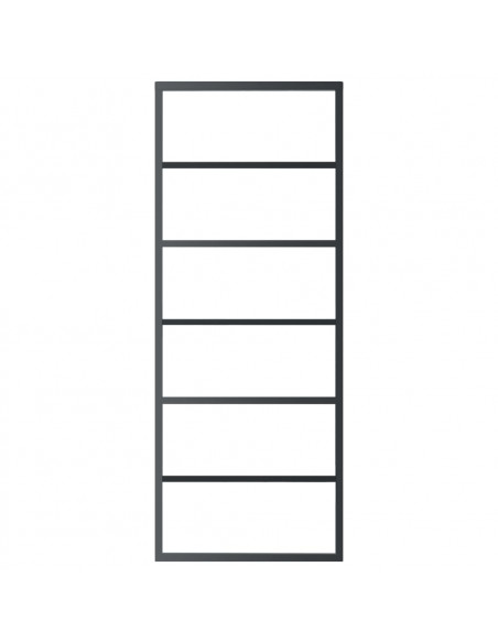Porta Scorrevole con Kit Montaggio Vetro ESG Alluminio 76x205cm