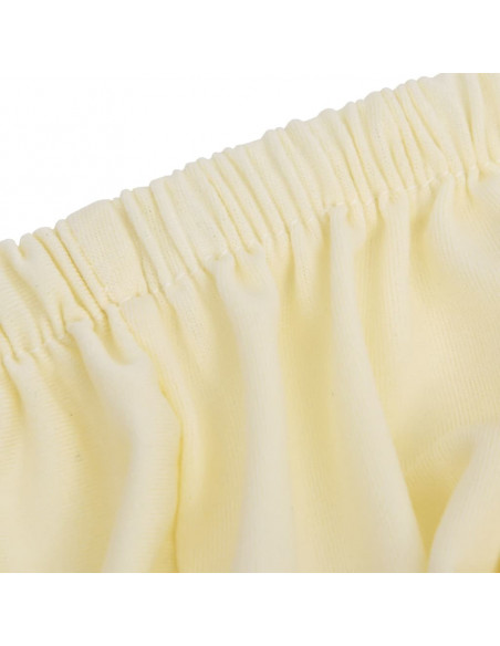 Fodera Elasticizzata per Divano in Jersey di Poliestere Crema