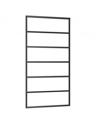 Porta Scorrevole e Kit Montaggio Vetro ESG Alluminio 102x205cm