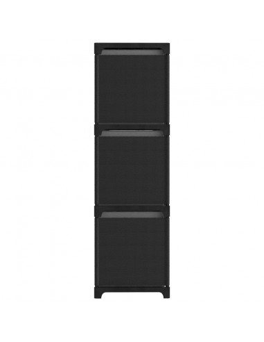 Mobile con 9 Scatole a Cubo Nero 103x30x107,5 cm in Tessuto