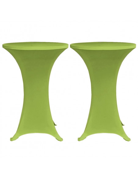 Copertura Elastica per Tavolo 2 pezzi 80 cm Verde