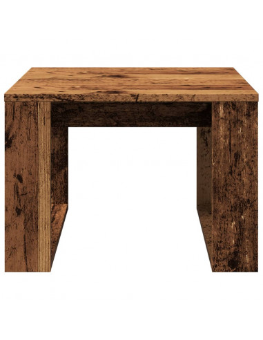 Tavolino Legno Antico 50x50x35 cm in Truciolato