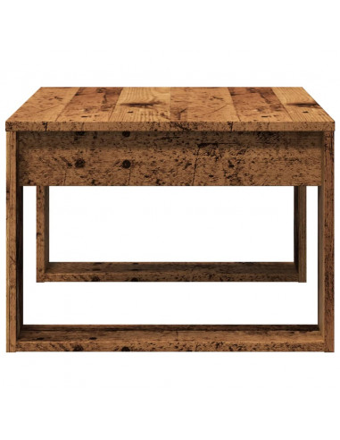 Tavolino Legno Antico 50x50x35 cm in Truciolato