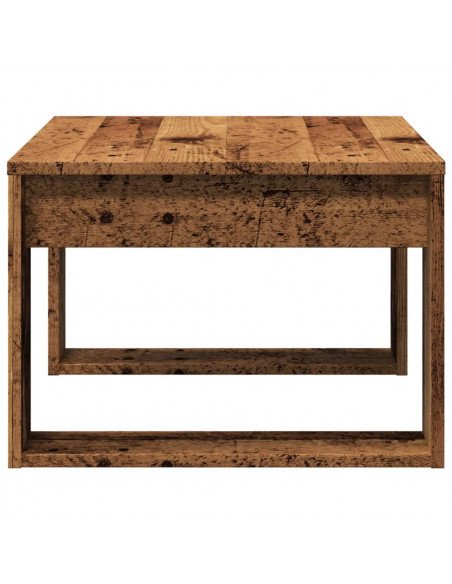 Tavolino Legno Antico 50x50x35 cm in Truciolato