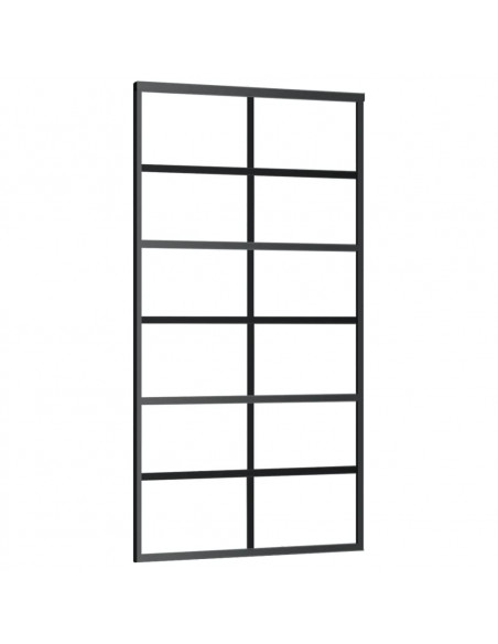 Porta Scorrevole e Kit Montaggio Vetro ESG Alluminio 102x205cm