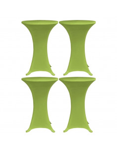 Copritavoli Elastici 4 pz 80 cm Verde 2