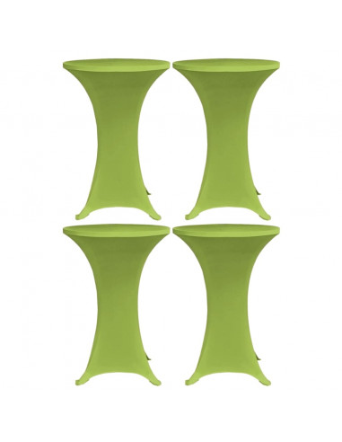 Copritavoli Elastici 4 pz 80 cm Verde