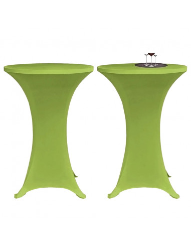 Copritavoli Elastici 4 pz 80 cm Verde
