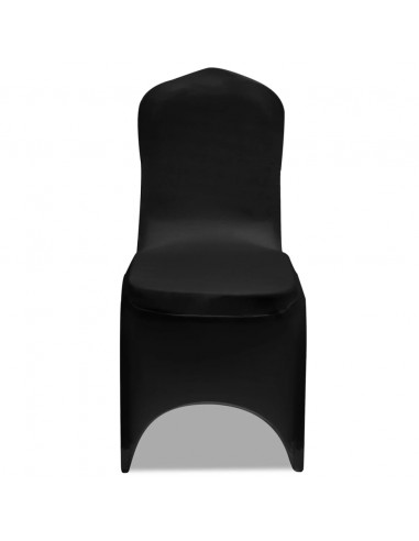 Fodere Elastiche per Sedie 4 pz Nere