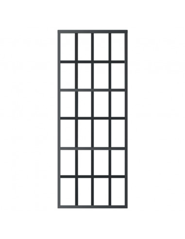 Porta Scorrevole con Kit Montaggio Vetro ESG Alluminio 76x205cm