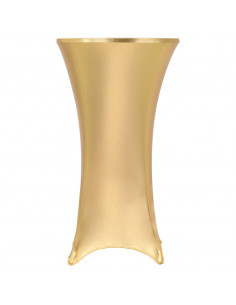 Copertura Elastica per Tavolo 2 pz 80 cm Oro 2
