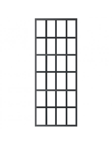Porta Scorrevole con Kit Montaggio Vetro ESG Alluminio 76x205cm
