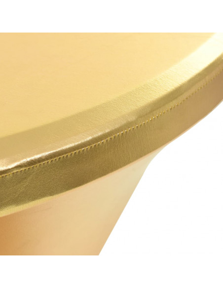 Copertura Elastica per Tavolo 2 pz 60 cm Oro