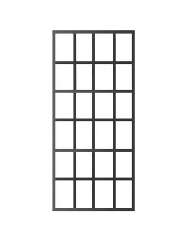 Porta Scorrevole con Kit Montaggio Vetro ESG Alluminio 90x205cm