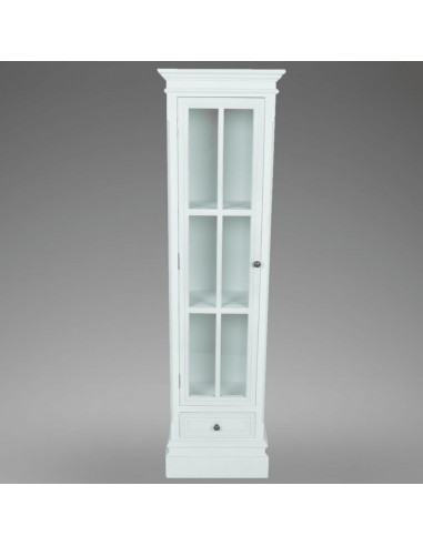 Armadietto con Libreria Elegante con 3 Scaffali Bianco in Legno