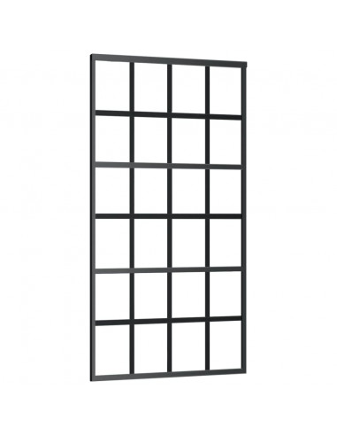 Porta Scorrevole e Kit Montaggio Vetro ESG Alluminio 102x205cm