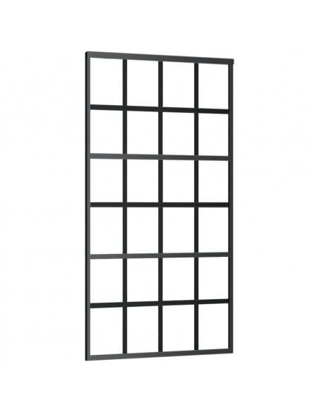 Porta Scorrevole e Kit Montaggio Vetro ESG Alluminio 102x205cm