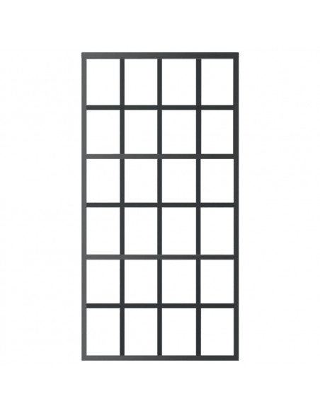 Porta Scorrevole e Kit Montaggio Vetro ESG Alluminio 102x205cm