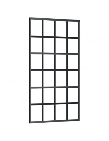 Porta Scorrevole e Kit Montaggio Vetro ESG Alluminio 102x205 cm