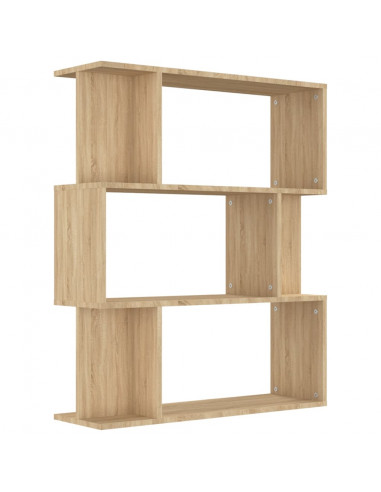 Libreria/Divisorio Rovere Sonoma 80x24x96 cm Legno Multistrato