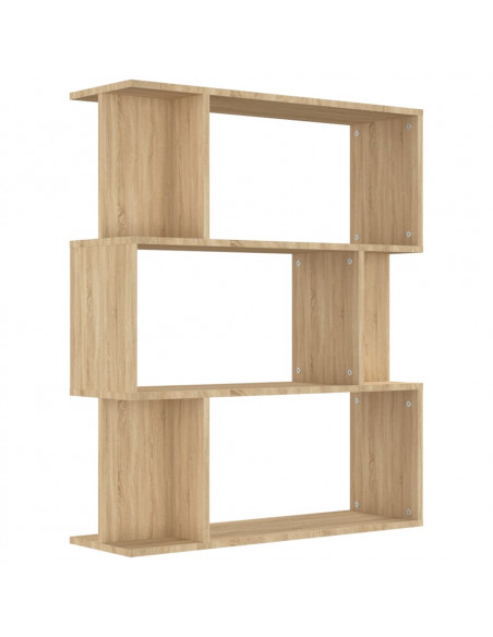 Libreria/Divisorio Rovere Sonoma 80x24x96 cm Legno Multistrato