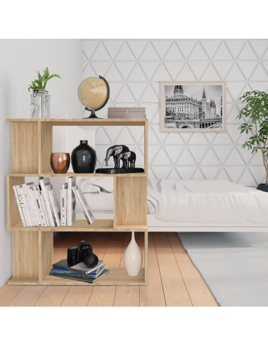 Libreria/Divisorio Rovere Sonoma 80x24x96 cm Legno Multistrato