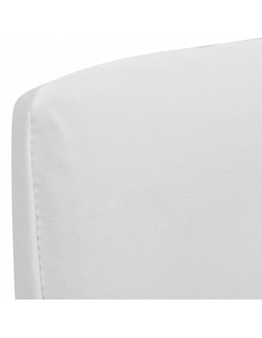 Coprisedia Elasticizzata Dritta Set 6 pz Bianco