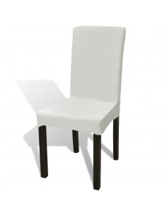 Coprisedie Elasticizzate Dritte 6 pz Crema 2