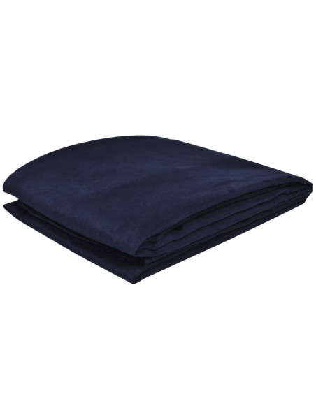 Fodera per divano in micro-camoscio blu marino 270 x 350 cm