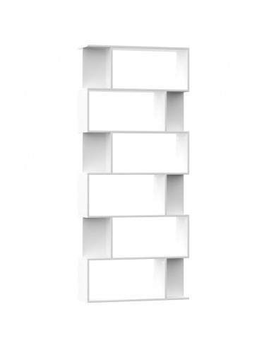 Libreria/Divisorio Bianco 80x24x192 cm in Legno Multistrato