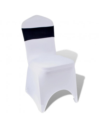 Fascia Elasticizzata Nera Decorativa Sedia con Fibbia Diamante 25 pz
