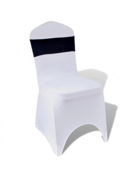 Fascia Elasticizzata Nera Decorativa Sedia con Fibbia Diamante 25 pz