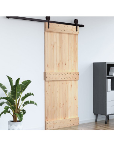 Porta NARVIK 100x210 cm in Legno Massello di Pino