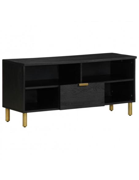 Mobile Porta TV Nero 100x33x46 cm in Legno Multistrato