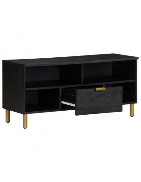Mobile Porta TV Nero 100x33x46 cm in Legno Multistrato
