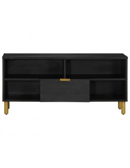 Mobile Porta TV Nero 100x33x46 cm in Legno Multistrato