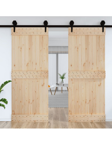 Porta NARVIK 90x210 cm in Legno Massello di Pino